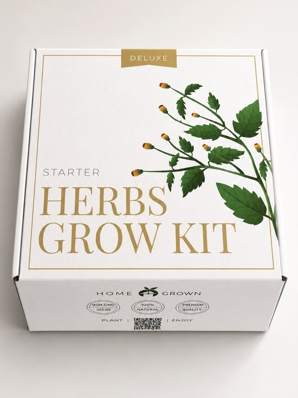 Seeds Herb Packet Set - Green Botanical, Great Gift Idea.